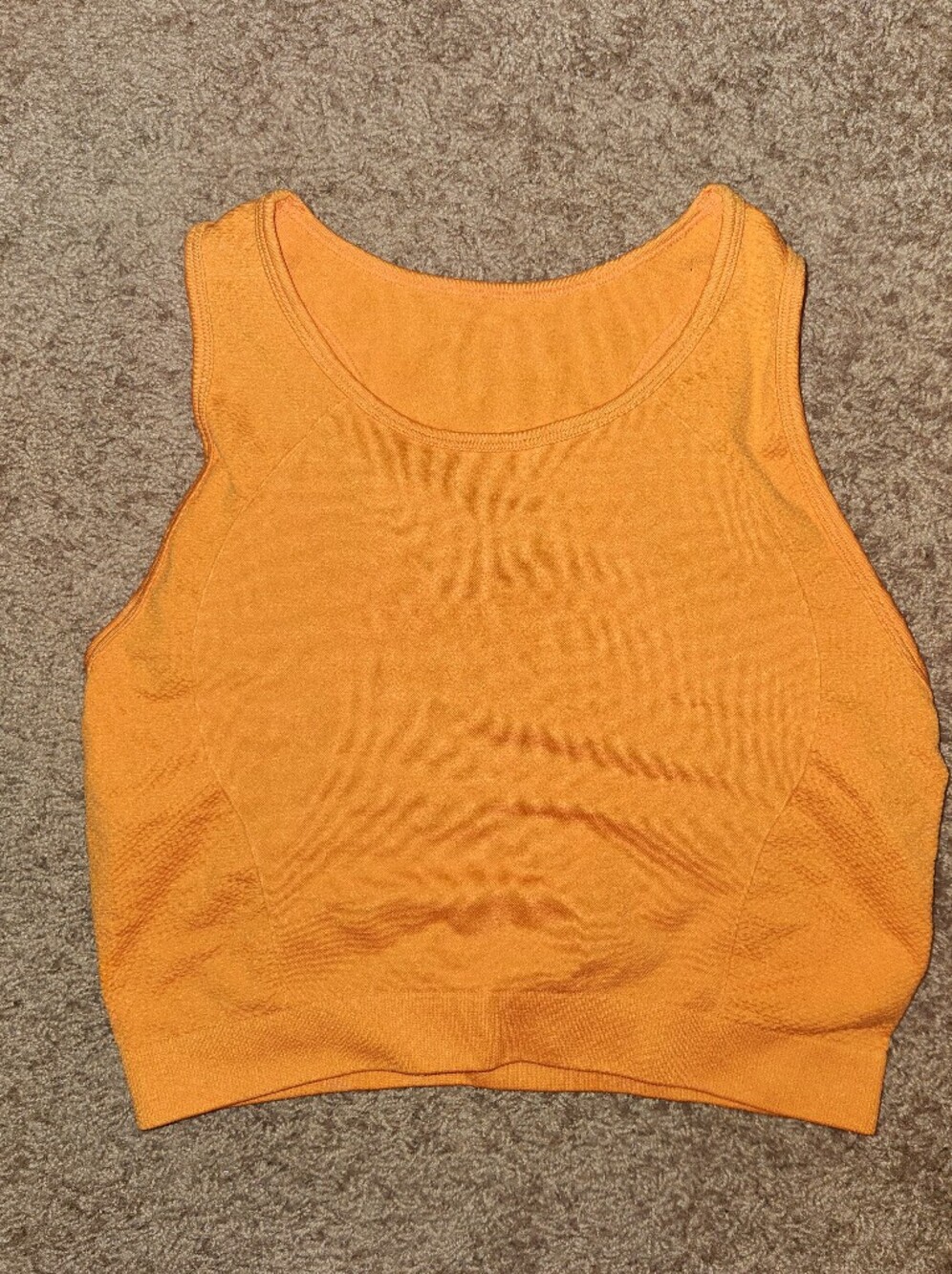 Women's Orange Sleeveless Tank Top